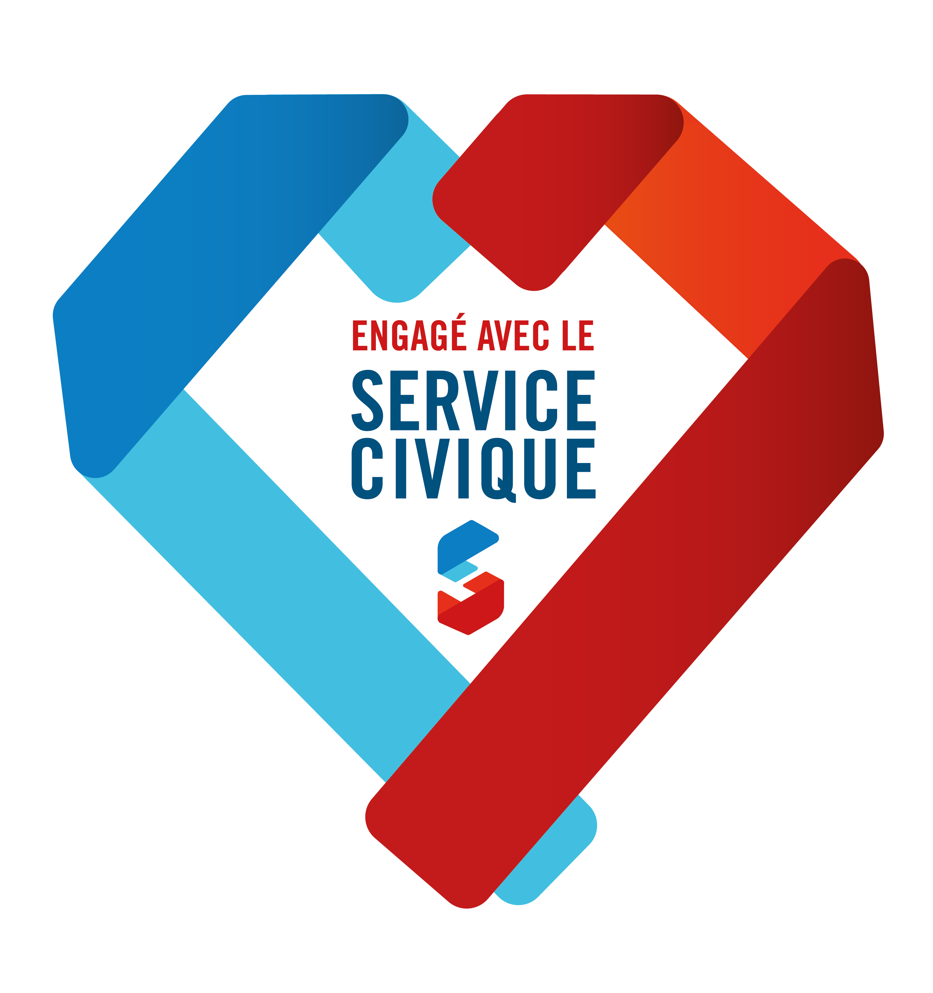 Logo engage avec le service civique